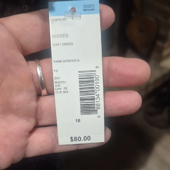 J.B.S. Black Dress with Cream Details - Picture 3 of 7